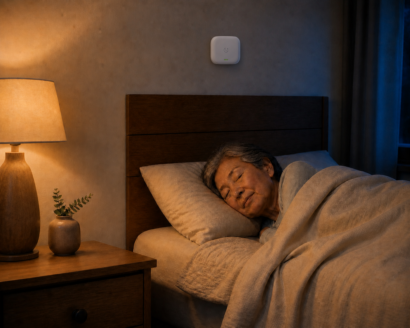 睡房內以非接觸方式守護長者的睡眠監測儀
